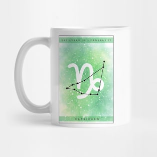 Capricorn star sign design Mug